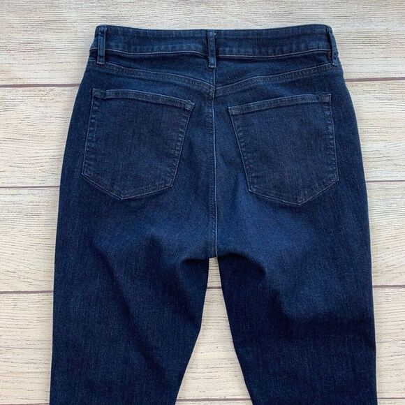 LOFT Outlet Jeans 28 6 Curvy Skinny Dark Wash Button Fly Inseam 27.5" - Picture 4 of 8